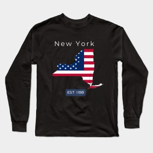 New York State (Dark Colors) Long Sleeve T-Shirt